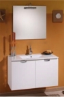 DULAPIOR PORTLAVOAR SLIM 90*46 CM ALB