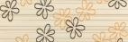 DECOR VOGUE FIORI ARRANCIO-MARRONE  20x60  – 9,5 mm