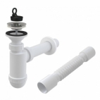 SIFON ALCAPLAST P/U LAV.CU TEAVA FLEX.40Dx63
