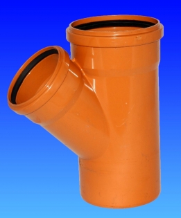 RAMIFICATIE PVC 110/110x45' cu garnitura