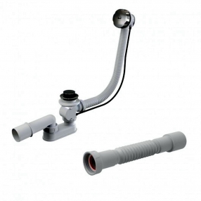 SIFON CADA  ALCAPLASTautomat (metal) A55K-80+Teava Flexibila A770