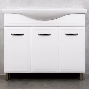 DULAP ALLURE DUO ALB  ALBA 1000, LAVOAR APLICAT SANOVIT ALBA 1000X465X180