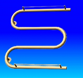 Radiator baie inox SERPENTINA STANDART 500/500,1''