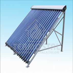 BATERIE SOLARA TIP COLECTOR  CU PRESIUNE 24 TUB CU  SUPORT ACOPERIS PLAT