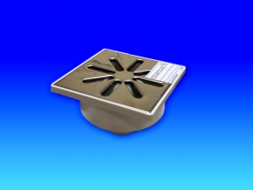 Sifon orizontal de podea drept 15x15 