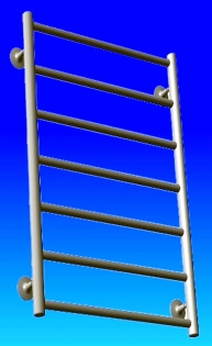 Radiator baie inox DREPT 500/700,1/2''
