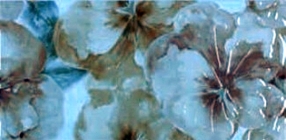 DECOR MAISON INSERTO FIORI MARFIL 1/2/3  25X50