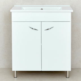   DULAP DALAS ALB CU LAVOAR ATRIA 750, LAVOAR APLICAT SANOVIT ATRIA 750X455X165