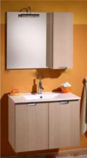 DULAP PORTLAVOARSLIM 73*46 CM 2 USI ROVERE